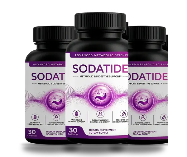 3 bottles of Sodatide capsules