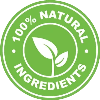 100% Natural Ingredients seal